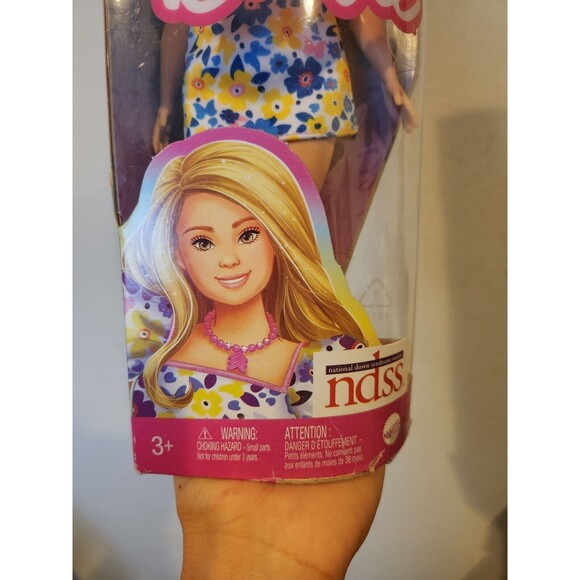 Down Syndrome Barbie Fashionistas Doll #208 Floral Dress Leg Braces NIB, NDSS - Picture 3 of 8